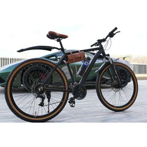 Взрослый горный велосипед RICHIESTO 275 с алюминиевой рамой 21 черно-коричневый модель 2024 26100₽