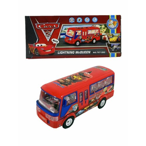 Музыкальная машинка автобус детская для мальчика /тачки /самодвижущаяся автобус с 5d светом и музыкой