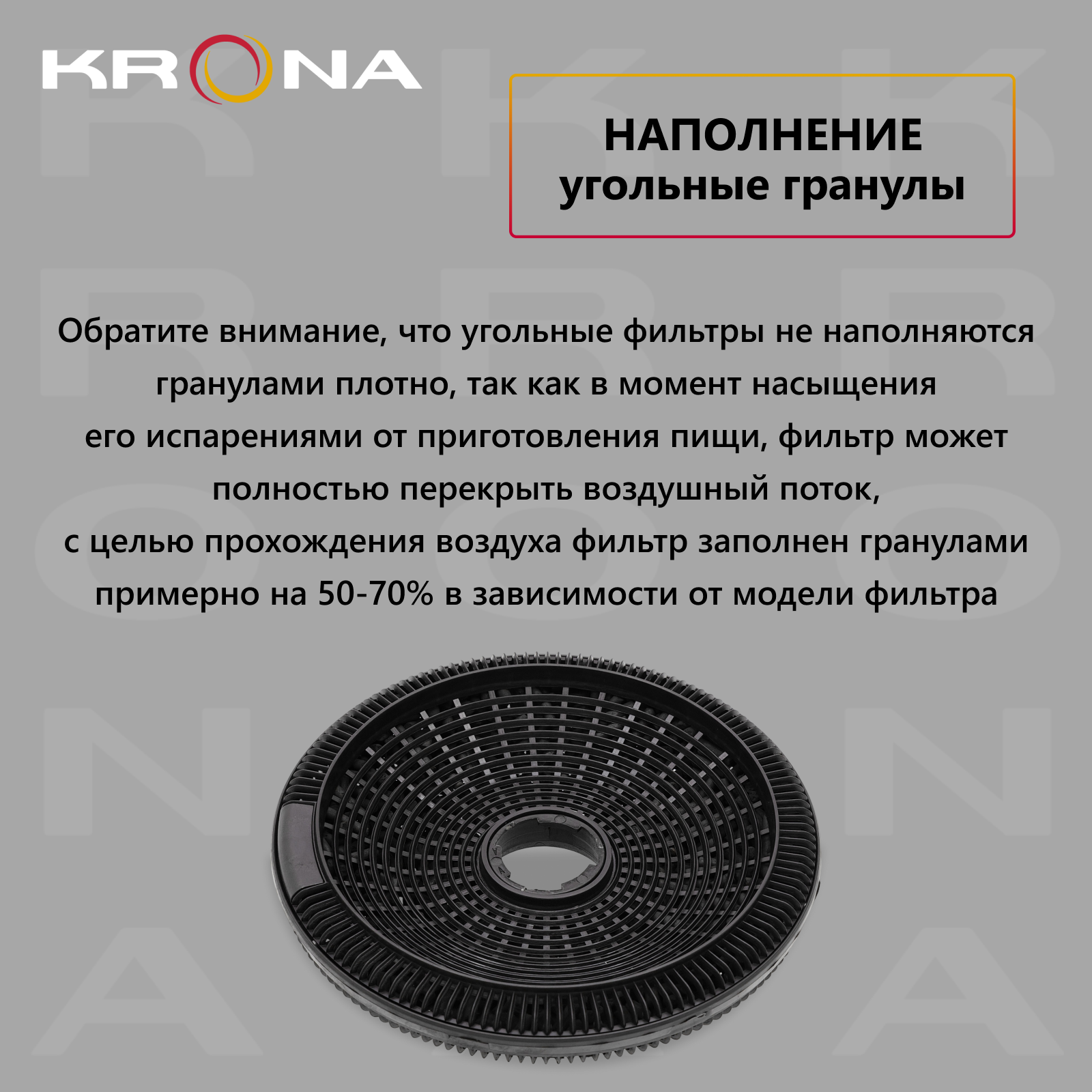 Фильтр угольный KRONA DN