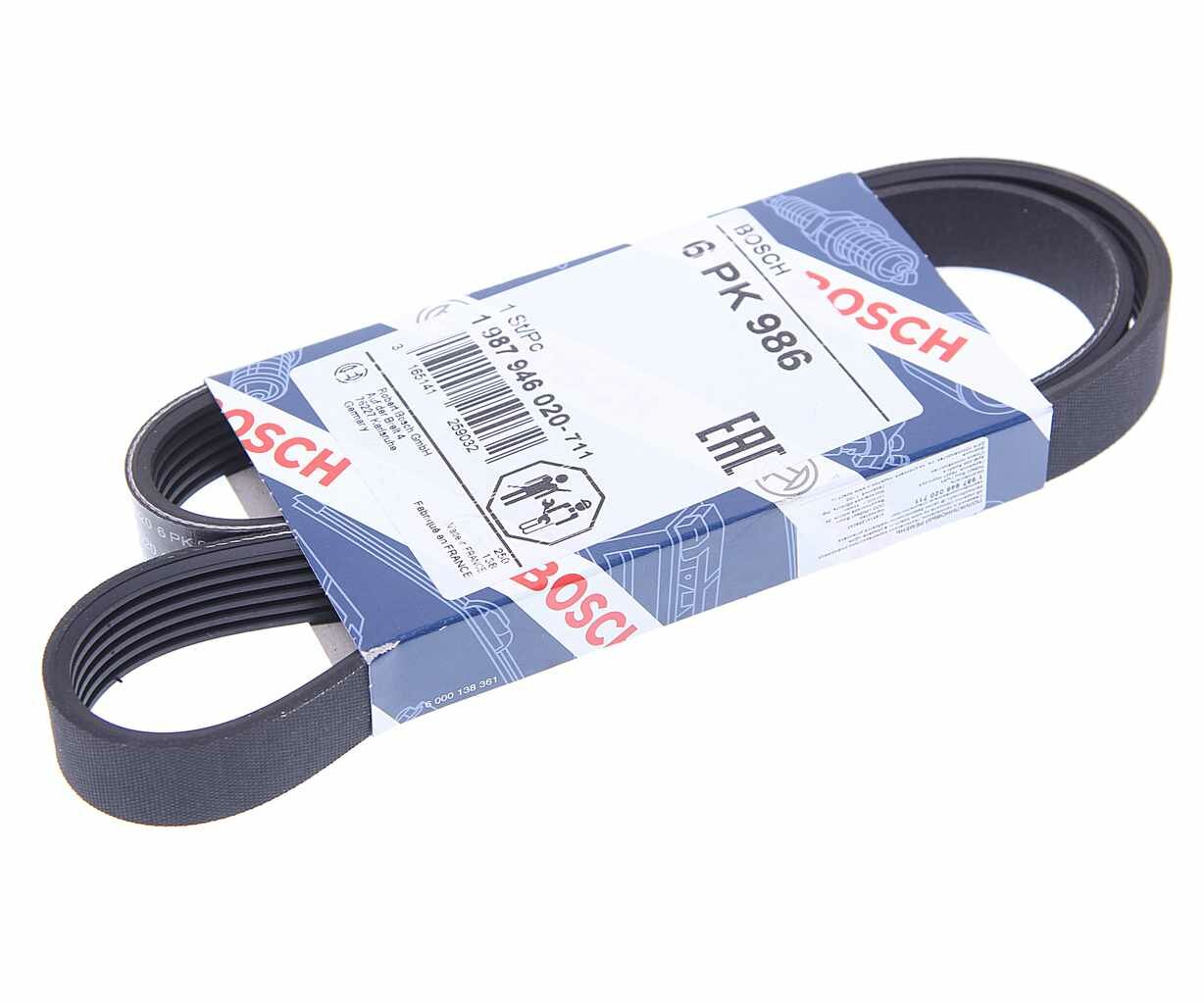 Ремень приводной поликлиновой 6PK988 BMW 1 (F20),3 (F30), 1987946020, BOSCH