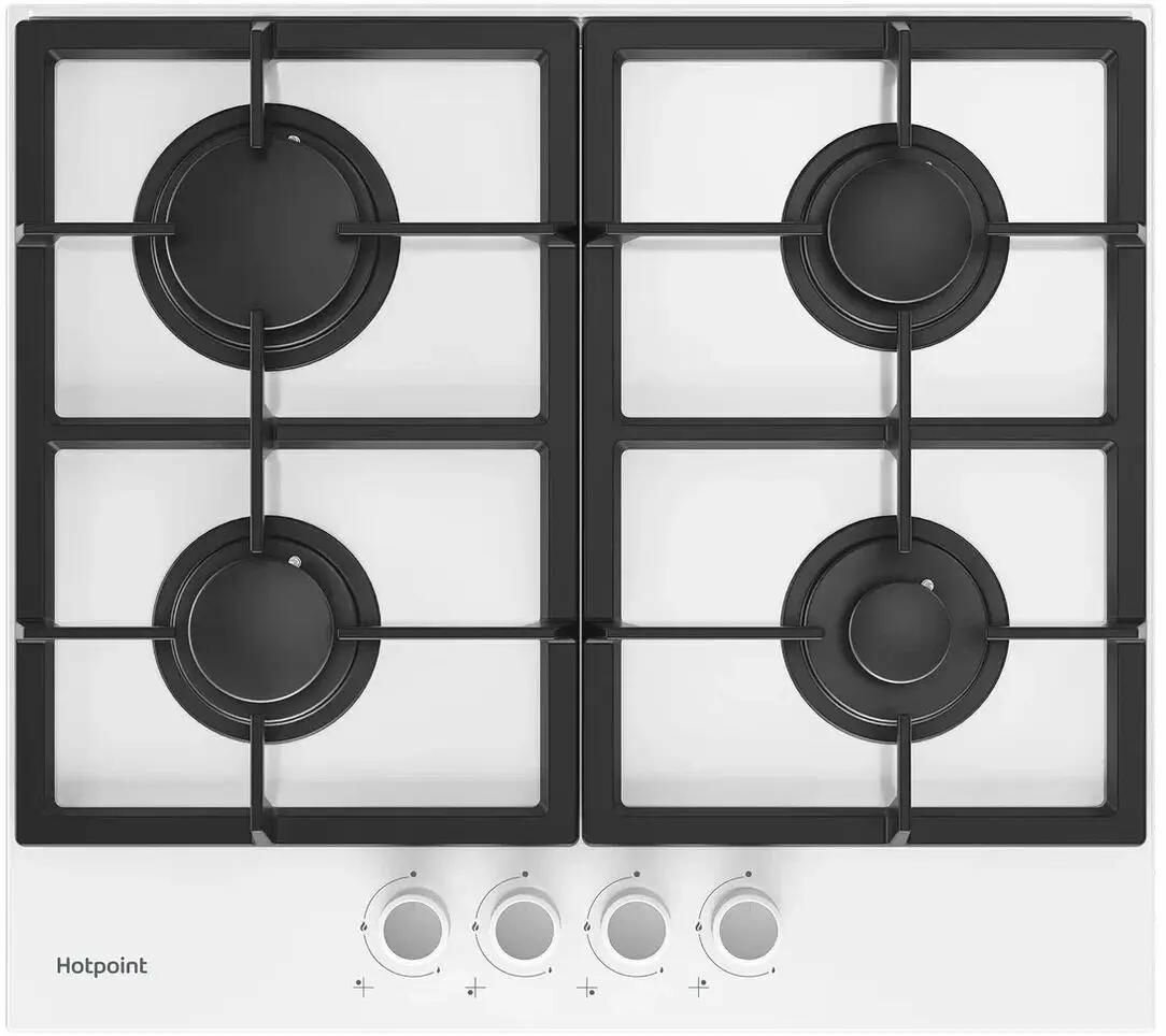 Газовая варочная панель HOTPOINT HG 61F/WH, независимая, белый