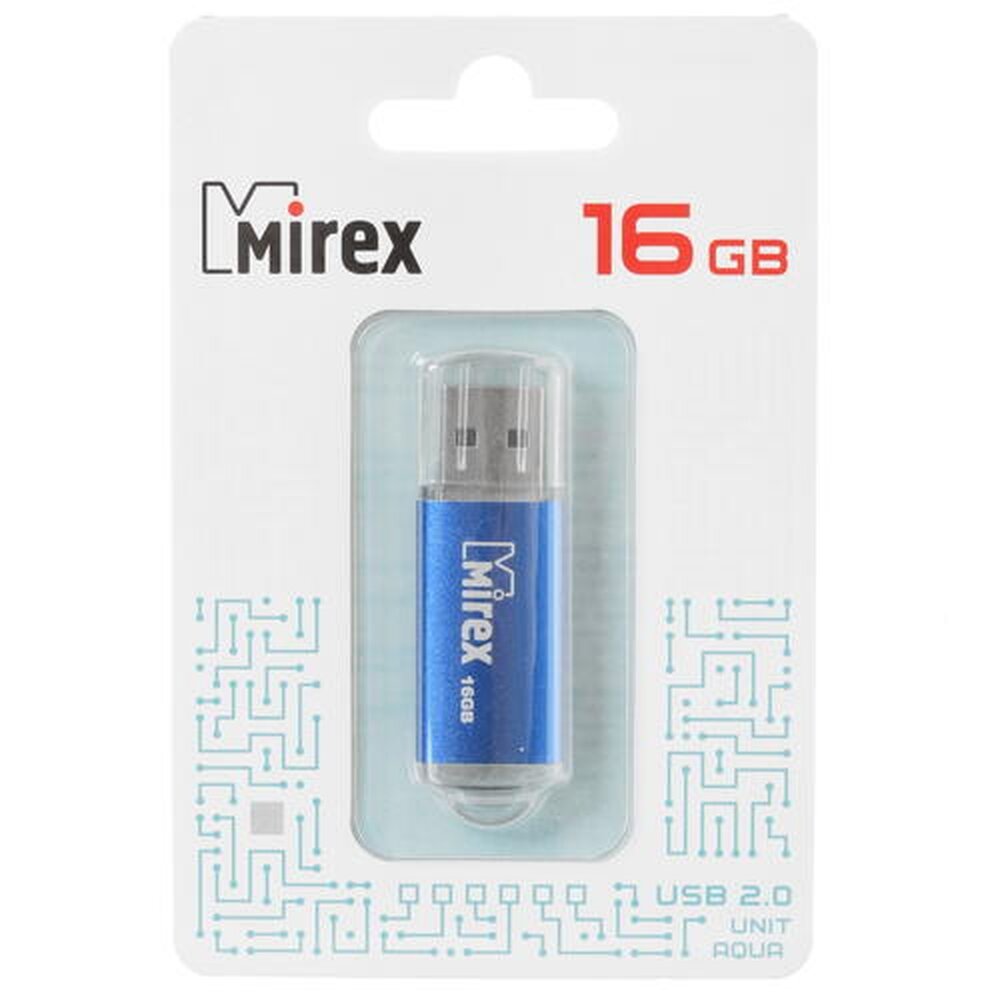 Память USB Flash 16 ГБ Mirex Unit [13600-FMUAQU16]