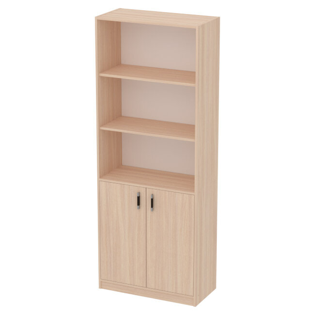 фото Шкаф Меб-фф Офисный шкаф ШБ-3+С-28МВ цвет Дуб Молочный 77/37/200 см