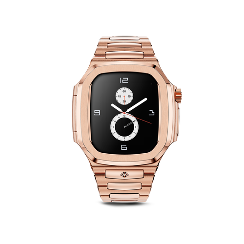 Корпус для часов Golden Concept для Apple Watch 45 мм, нержавеющая сталь, розово-золотистый