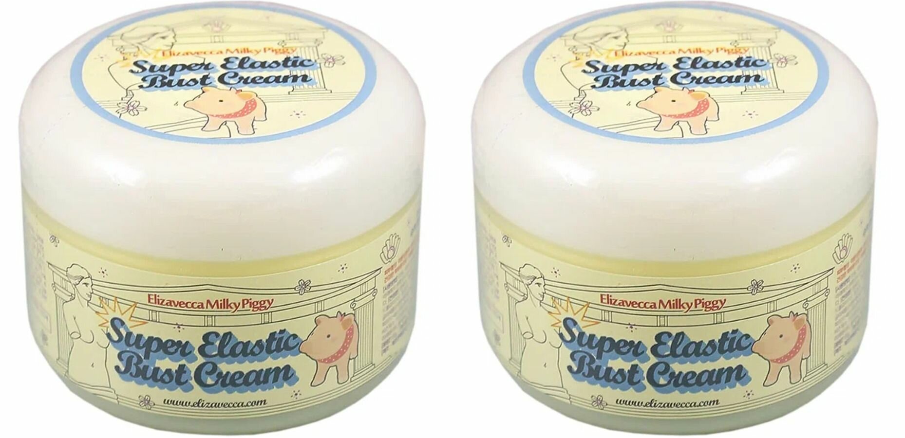 ELIZAVECCA Крем для груди моделирующий Super Elastic Bust Cream, 100 г, 2 шт