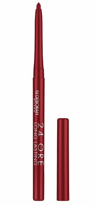 Карандаш для губ автоматический Deborah Milano 24 Ore Long Lasting Lip Pencil, тон 02 Ярко-красный, 0,4 г