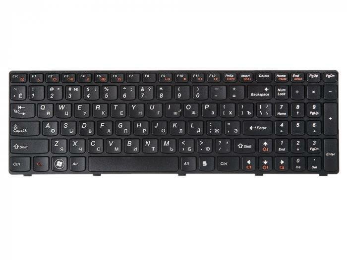 Клавиатура ZeepDeep для Lenovo Z570 B570 B590 V570 Z575 (25-012459) (25-013347) (25013375) Black black frame гор. Enter