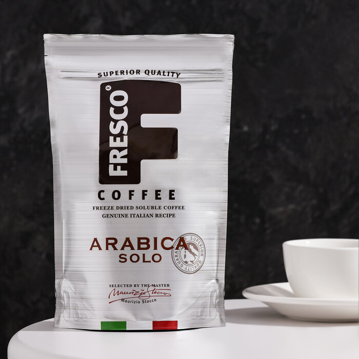 Кофе растворимый Fresco Arabica Solo сублимированный, пакет, 190 г