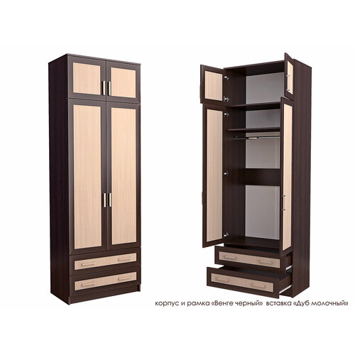 Шкаф распашной двухстворчатый от фабрики Стиль Стиль Д-7м 24391₽