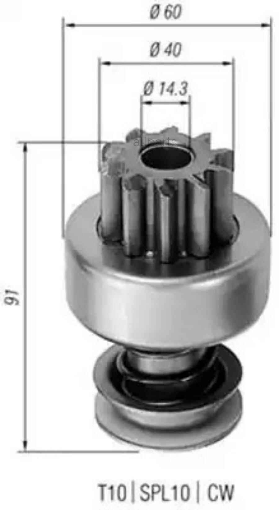 MAGNETI MARELLI 940113020120 Бендикс стартера