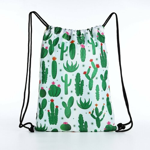 Мешок для обуви на шнурке цвет белыйзелёный 437₽