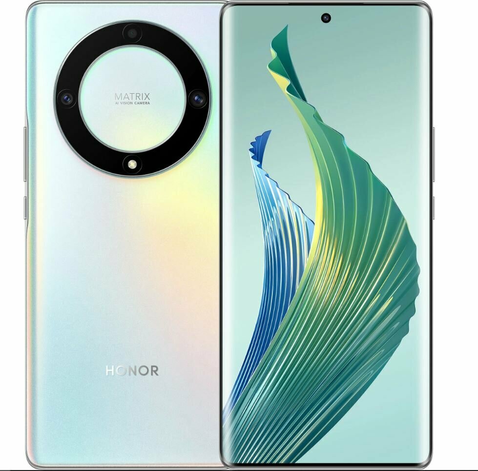 Смартфон HONOR X9A 6/128 ГБ Global для РФ, Dual nano SIM, мерцающий белый