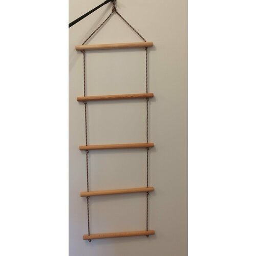 Лестница веревочная деревянные ступени 5 ступеней длинна 1м 25см