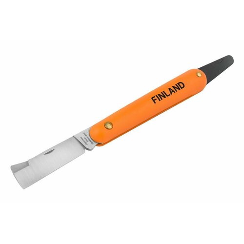Нож прививочный с язычком для отгиба коры и прямым лезвием нож прививочный finland с прямым лезвием