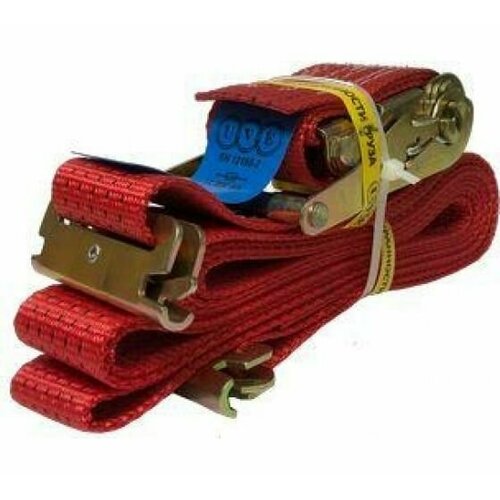 Ремень стяжной UVE евроборт ласточкин хвост, укороченная трещотка, 4 метра RS2-50-4000-4-sf-short