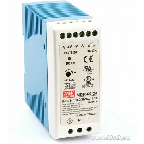 MDR-60-24 Блок питания 24B25A60Вт 4800₽