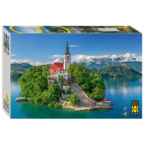 Пазл для взрослых Step puzzle 1000 деталей: Озеро Блед. Словения пазл рыжий кот 500 деталей словения замок на озере блед