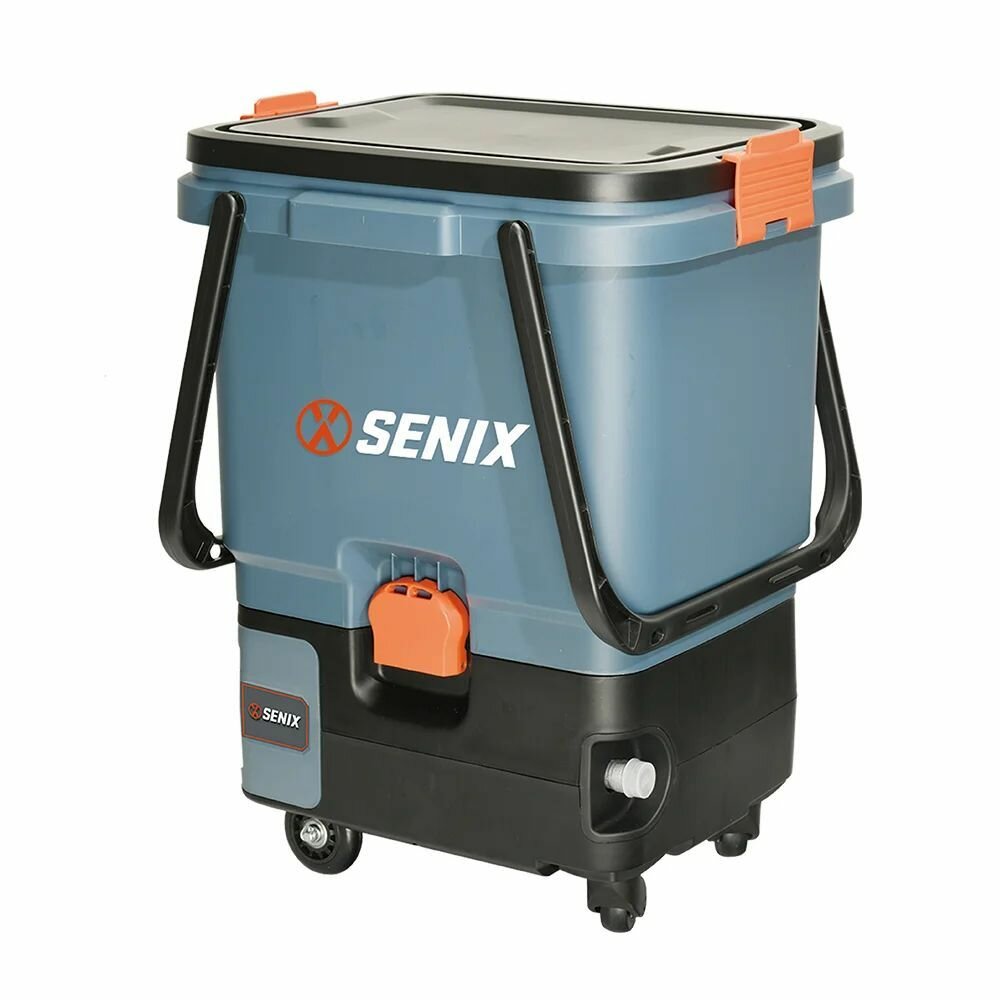 Аккумуляторная мойка высокого давления SENIX, 228 л/ч, 60 бар, X2 2*20 В, без АКБ и ЗУ, - фото №4