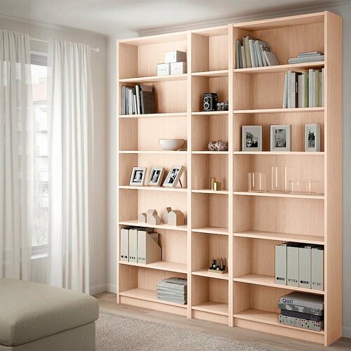 Стеллаж Стоп Мебель Билли 06 размер 200х237х28 Дуб молочный 20130₽