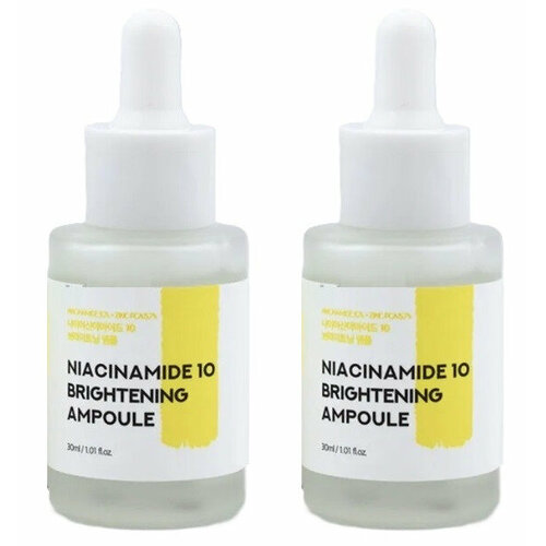 Сыворотка для сияния кожи лица Neulii Niacinamide 10 Brightening Ampoule, с ниацинамидом, 30 мл, 2 шт