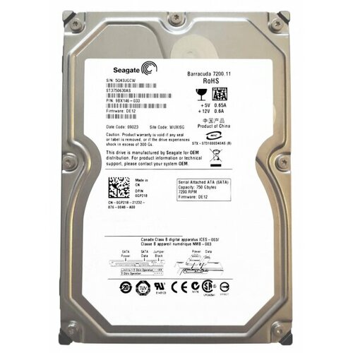 Жесткий диск Seagate 9BX146 750Gb 7200 SATAII 3.5" HDD