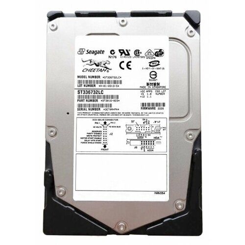 Жесткий диск Seagate ST336732LC 36,7Gb U320SCSI 3.5 HDD жесткий диск seagate 9x3006 73 4gb u320scsi 3 5 hdd