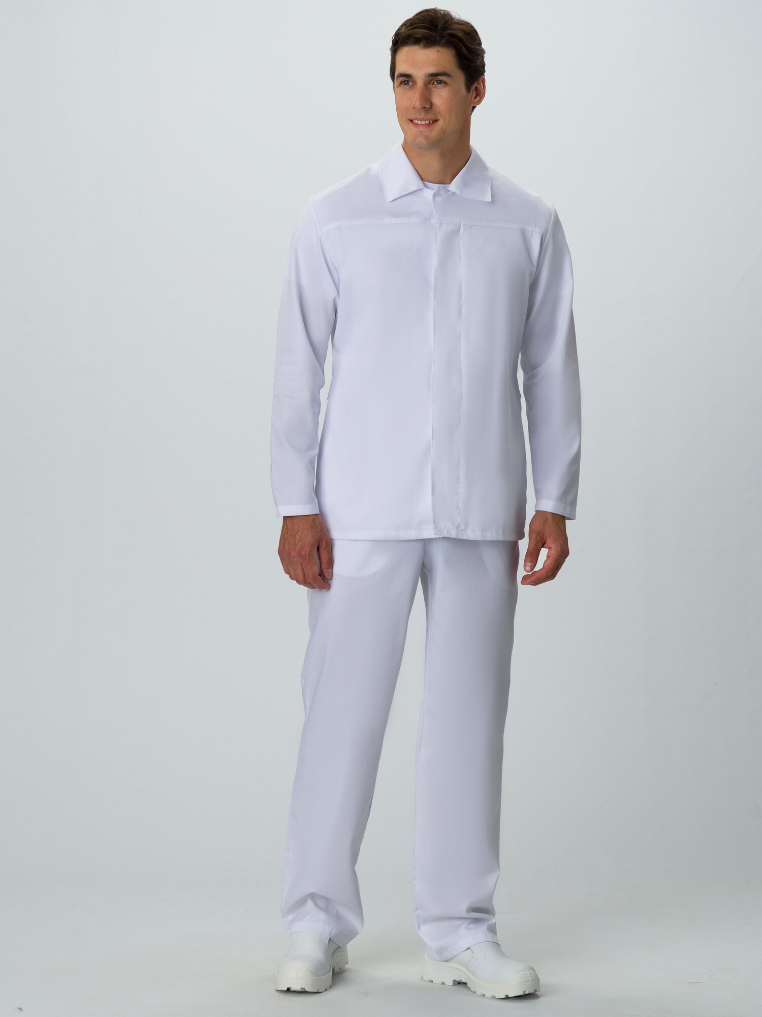Куртка мужская хассп-премиум (тк. Оптима,160), белый (52-54; 182-188)