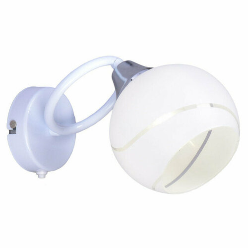 Бра россвет сабо 1х60вт е27 металл белый 3987₽