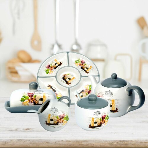 Набор чайной посуды, комплект для завтрака