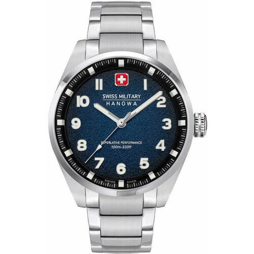 наручные часы swiss military hanowa 06 4328 09 007 Наручные часы Swiss Military Hanowa, серебряный