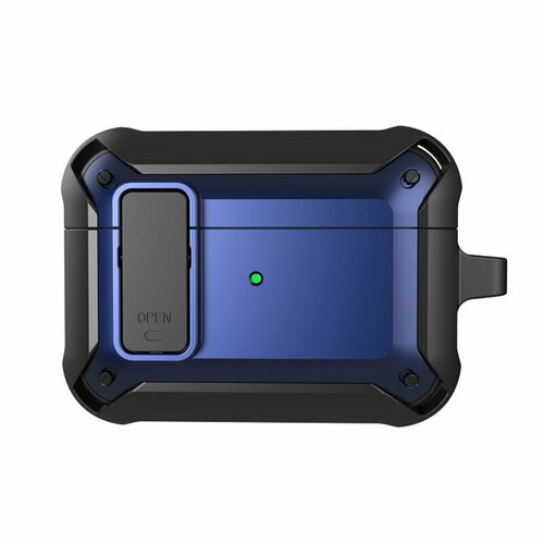 Чехол для AirPods Pro2 WiWU Mecha AirPods Case Black + Blue