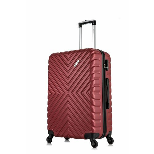 фото Чемодан l'case new delhi, 80 л, размер l, винный