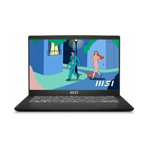 Ноутбук MSI Modern 14 C7M-239XRU Ryzen 5 7530U 8Gb SSD512Gb AMD Radeon 14 IPS FHD (1920x1080) Free DOS, черный WiFi BT Cam (9S7-14JK12-239)