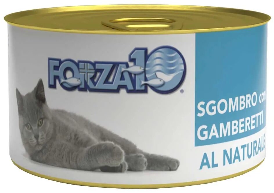 Forza10 Natural Sgombro Gamberetti влажный корм для взрослых кошек со скумбрией и креветкой - 75 г
