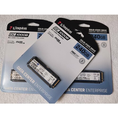 Твердотельный накопитель Kingston 240 ГБ M.2 SEDC1000BM8/240G черный