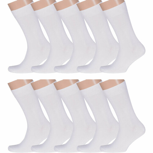 Носки RuSocks, 10 пар, размер 29, белый