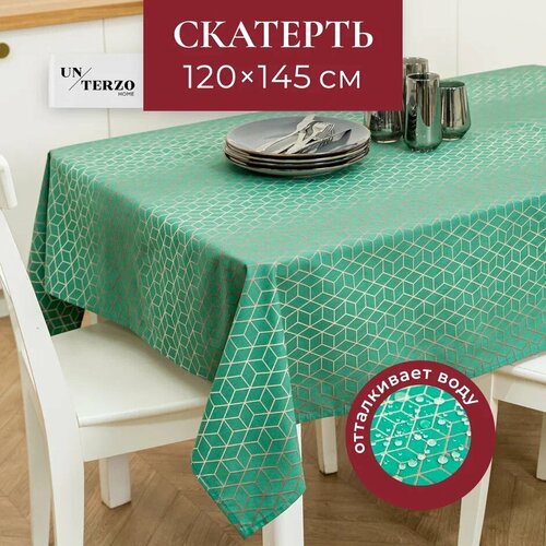 Скатерть на стол для кухни 145х120 см водоотталкивающая с пропиткой тканевая 999₽