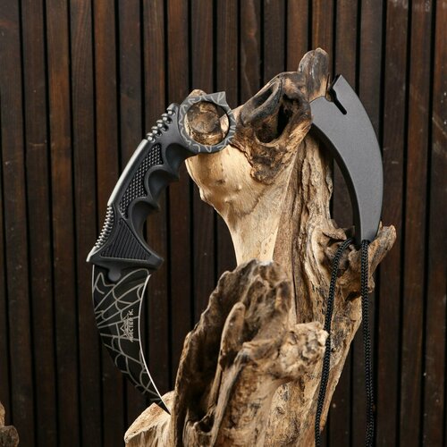 Нож-керамбит Коготь орла 20см, клинок 90мм/2,2мм, черная паутина (1шт.)