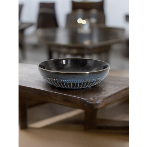 Тарелки суповые 2 шт Home & Style Black Kitchen, фарфоровые, 18 см