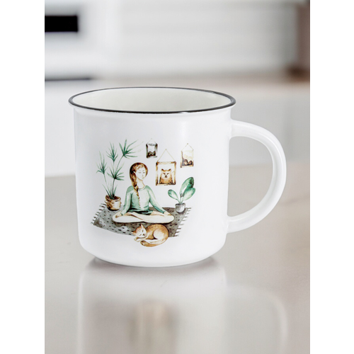 Кружки для чая 2 шт Home Style Медитация фарфоровые 380 мл 1230₽