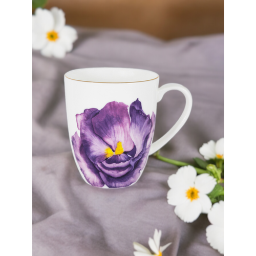 Кружки для чая 2 шт Anna Lafarg Emily Iris, фарфоровые, 400 мл