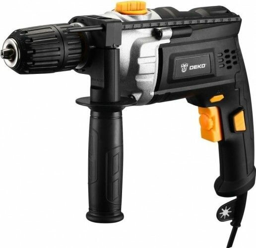 Дрель ударная сетевая DEKO DKID1200W в кейсе 063-4327