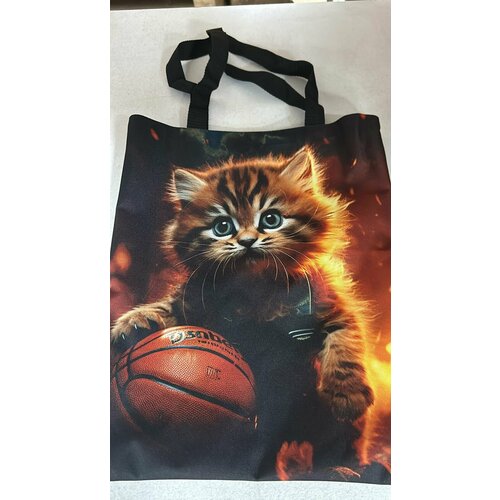 Сумка шоппер Ассорти, красный, коричневый