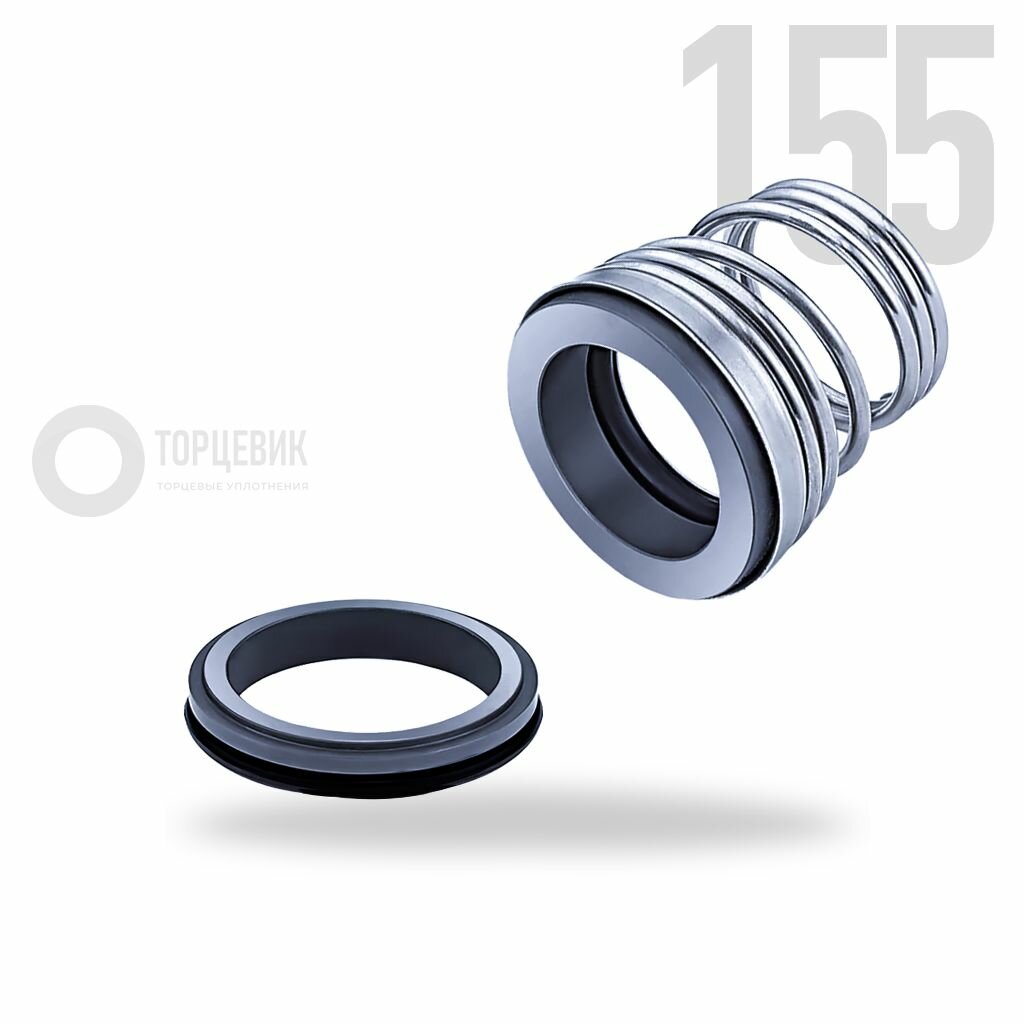 Торцевое уплотнение (сальник) 155-17 (AS155-17) /12 SIC/SIC/EPDM