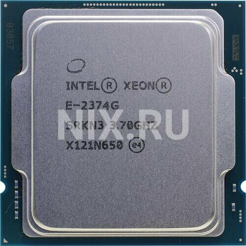 Процессор Intel Процессор Intel Xeon E 2374G OEM (CM8070804495216, SRKN3)