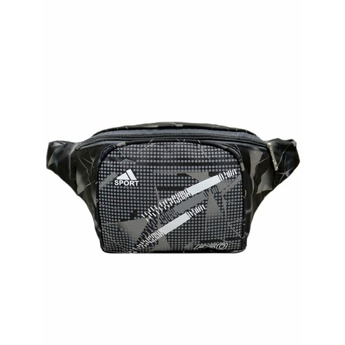 Сумка поясная Crystel Eden, фактура гладкая, серый