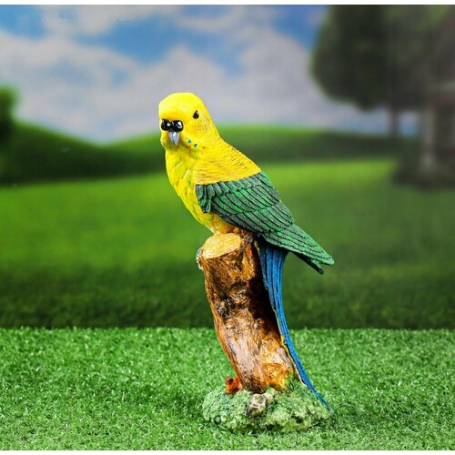 Садовая фигура Попугай на ветке 22х8х9см 1108₽