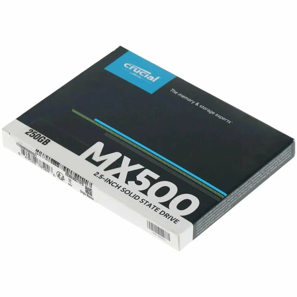 Твердотельный накопитель Crucial MX 250 ГБ SATA CT250MX500SSD1