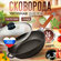 Сковорода чугунная глубокая с крышкой (сотейник), кухонная утварь...