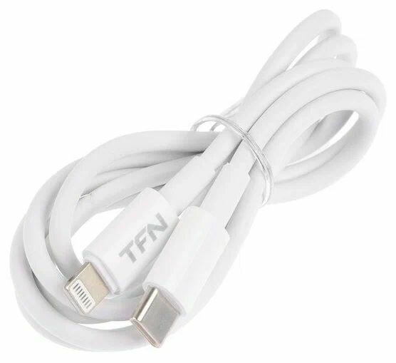 Сетевое зарядное устройство TFN 20W с блоком питания и кабелем Type-C Lightning для зарядки iPhone, iPad — фото 1